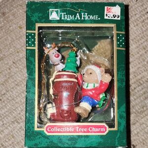 Holiday Collectible Tree Charm - Red and Green